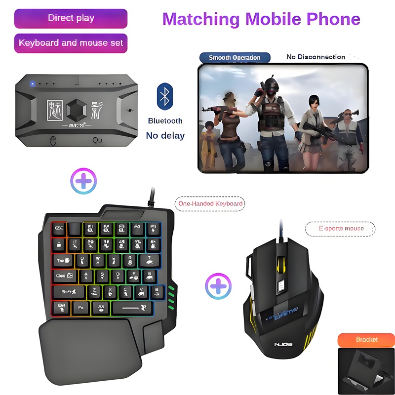 Gaming Keyboard And Mouse Combo - Conversor de Jogo M1 Pro para
