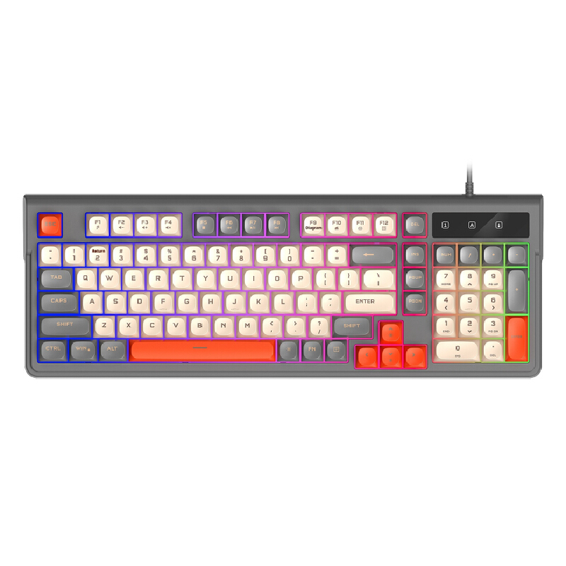 Gaming Keyboard That Is Quiet - Teclado Gamer Silencioso de 98 Teclas