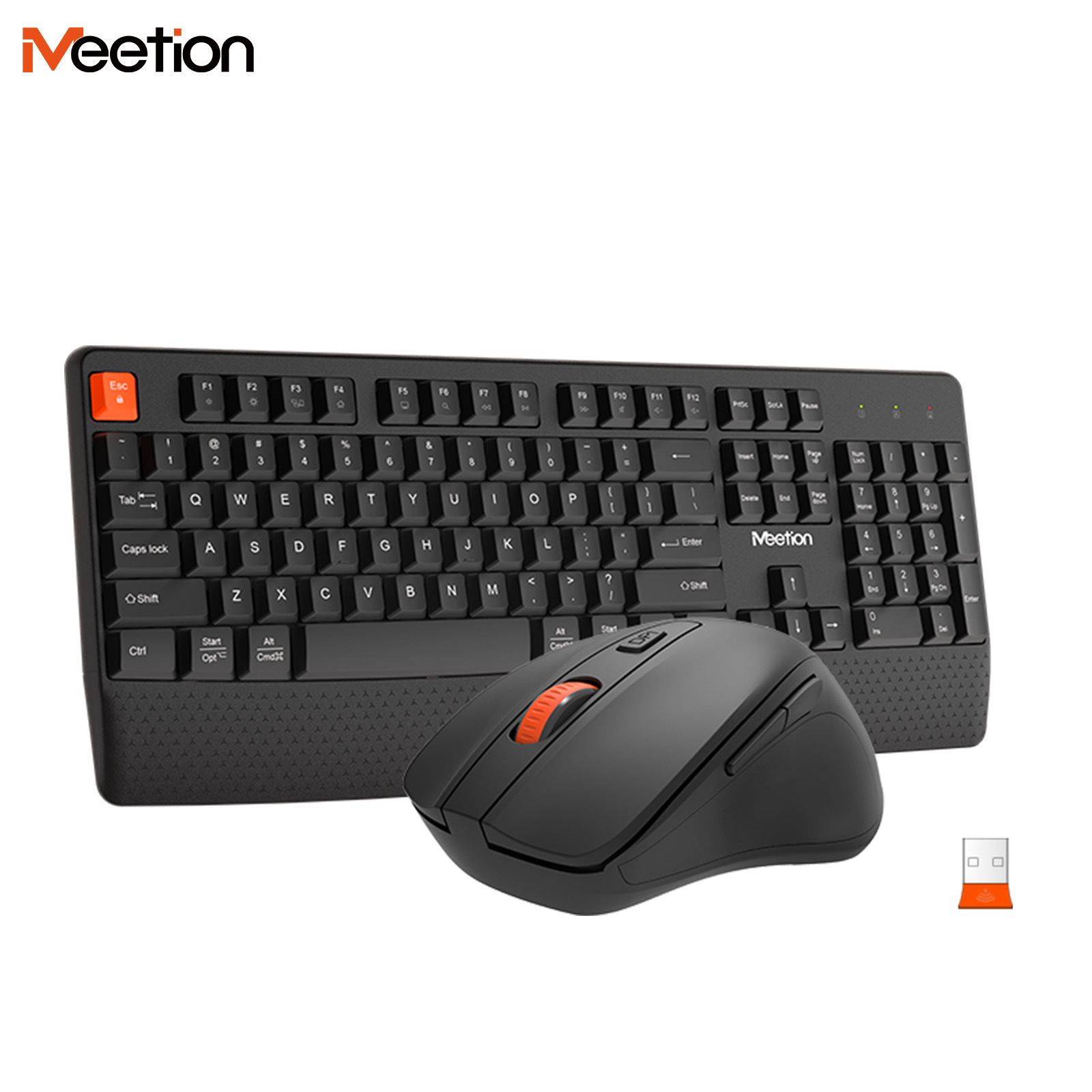 Gaming Keyboard No Noise - Conjunto de Teclado e Mouse Sem