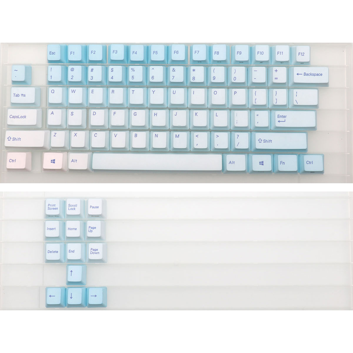 Gaming Keyboard Blue - 87 teclas azul fosco teclas cereja