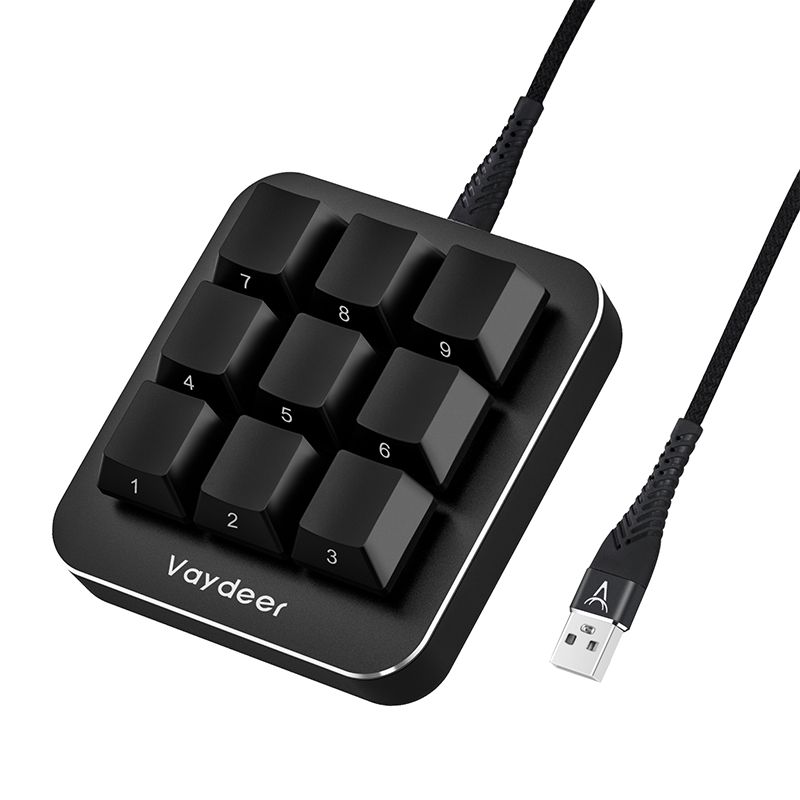 Gaming Keyboard Mini Mechanical - Teclado multifuncional com 9 teclas totalmente