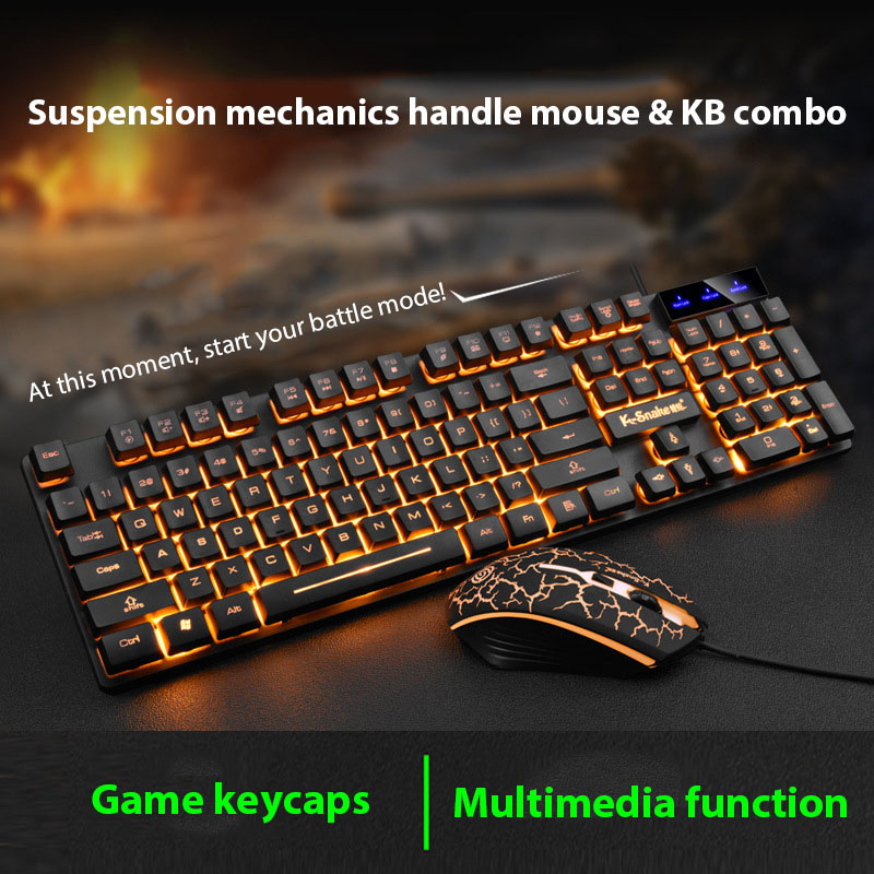Conjunto de teclado e mouse KM - Gaming Keyboard Mouse Wireless avaliação e preço