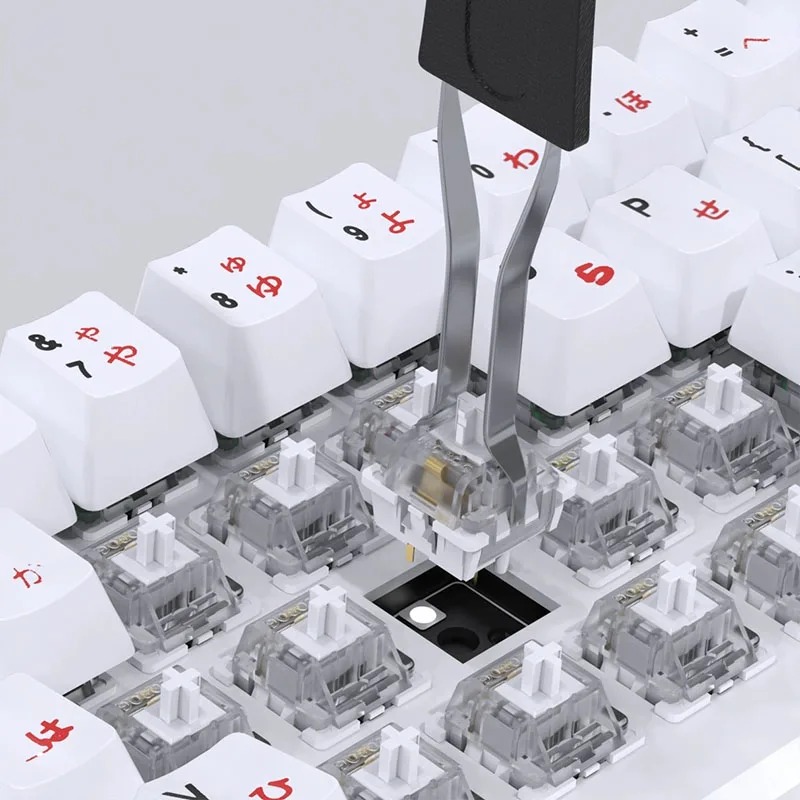 2 em 1 chave interruptor extra - Keycap Puller Ring avaliação e preço