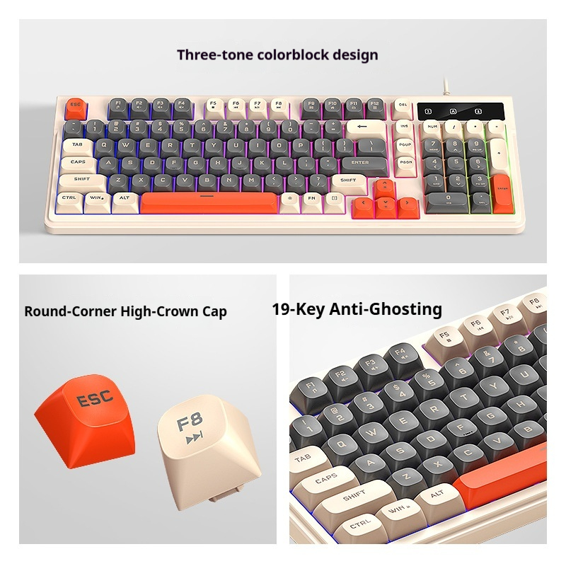 Teclado Gamer Silencioso de 98 - Gaming Keyboard That Is Quiet avaliação e preço