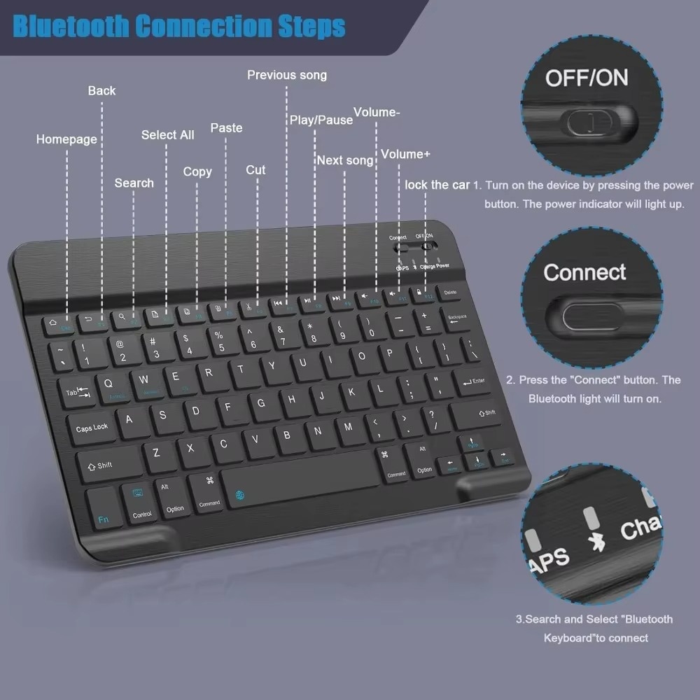 Bluetooth 5.0 teclado sem fio  - Gaming Keyboard Wireless avaliação e preço
