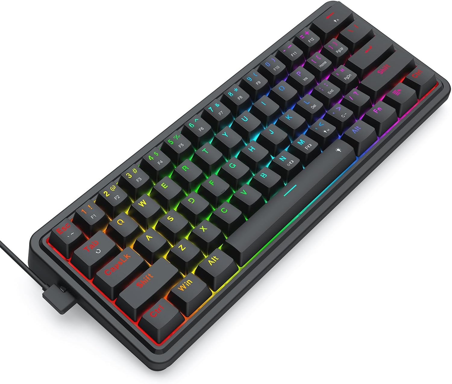 Redragon K722 60% Junta Com Fi - Gaming Keyboard No Noise avaliação e preço