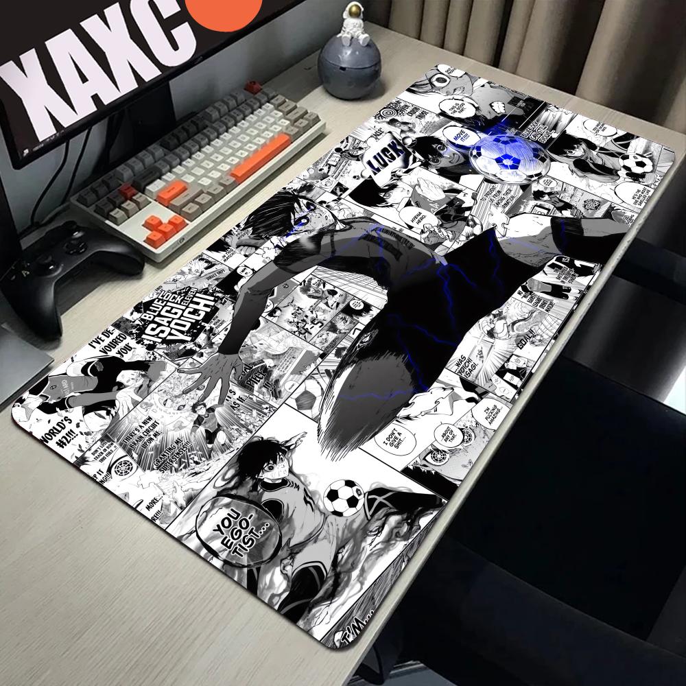 Preto e branco anime mouse pad - Gaming Keyboard Blue avaliação e preço