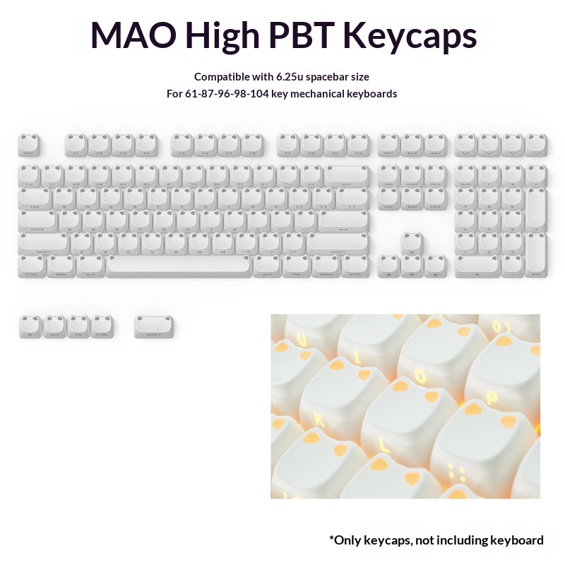 113 Teclas MAO com Orelhas de  - Gaming Keyboard Mechanical avaliação e preço