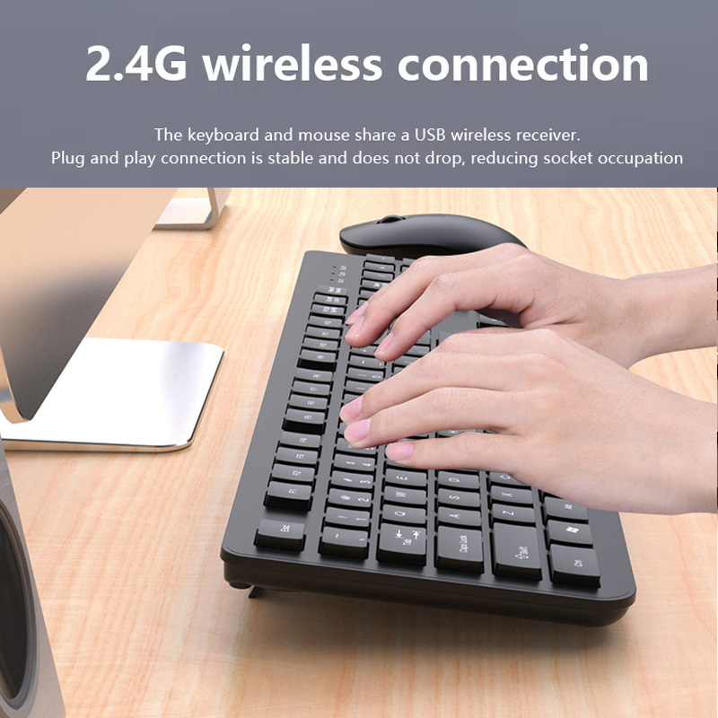 Conjunto de teclado e mouse se - Gaming Keyboard Mouse Wireless avaliação e preço