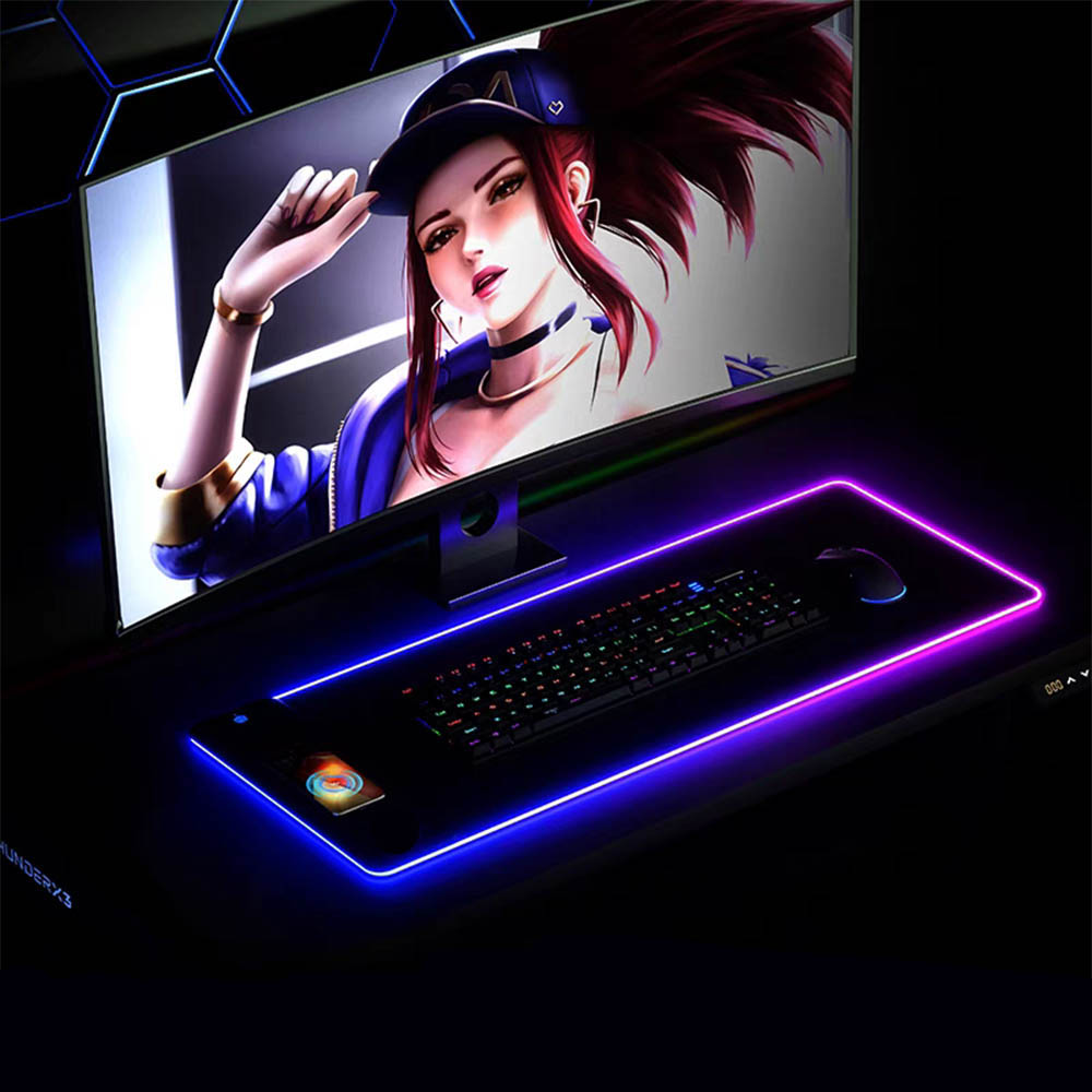 Mouse pad RGB com carregador s - Gaming Keyboard Mouse Wireless avaliação e preço