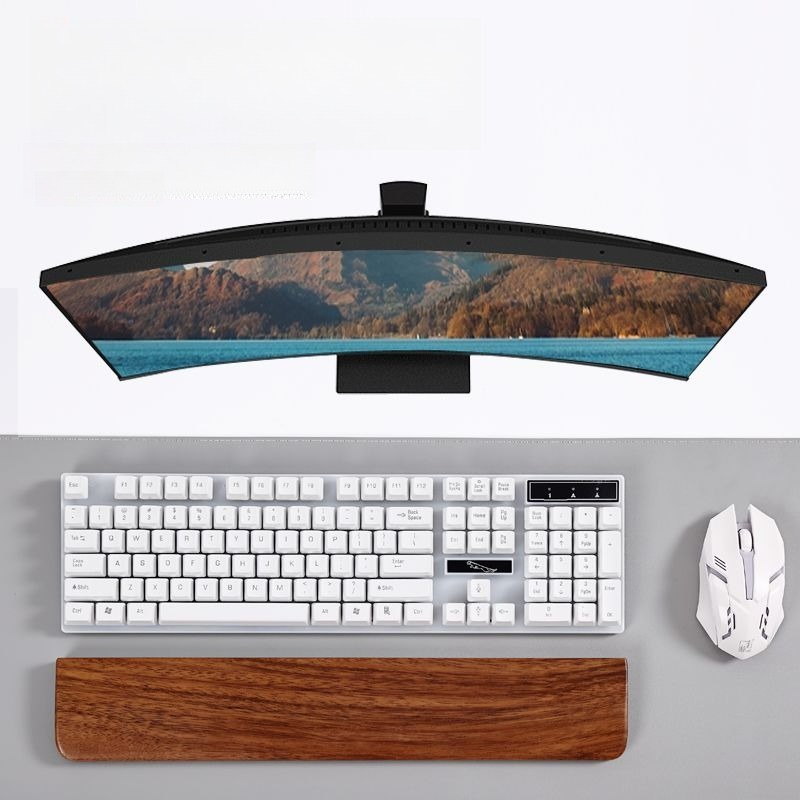 Teclado de madeira maciça desc - Gaming Keyboard And Mouse Combo avaliação e preço