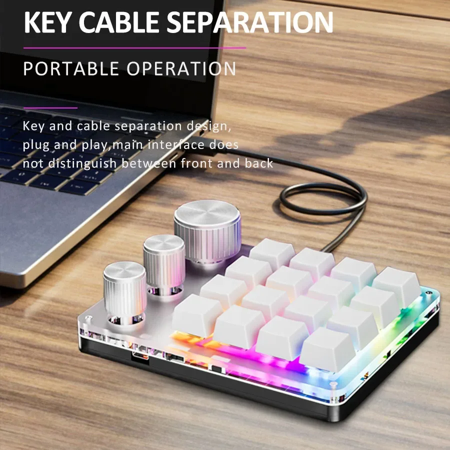 Programação sem fio bluetooth  - Gaming Keyboard Mini Mechanical avaliação e preço