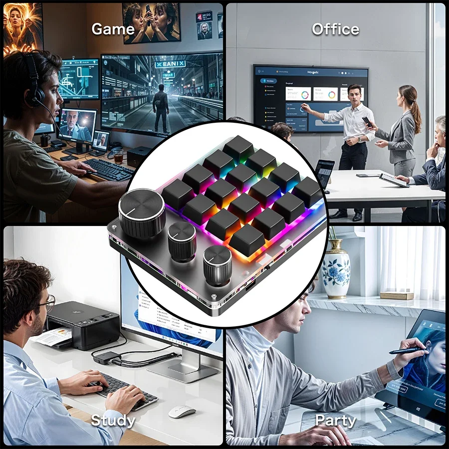 Programação sem fio bluetooth  - Gaming Keyboard Mini Mechanical avaliação e preço