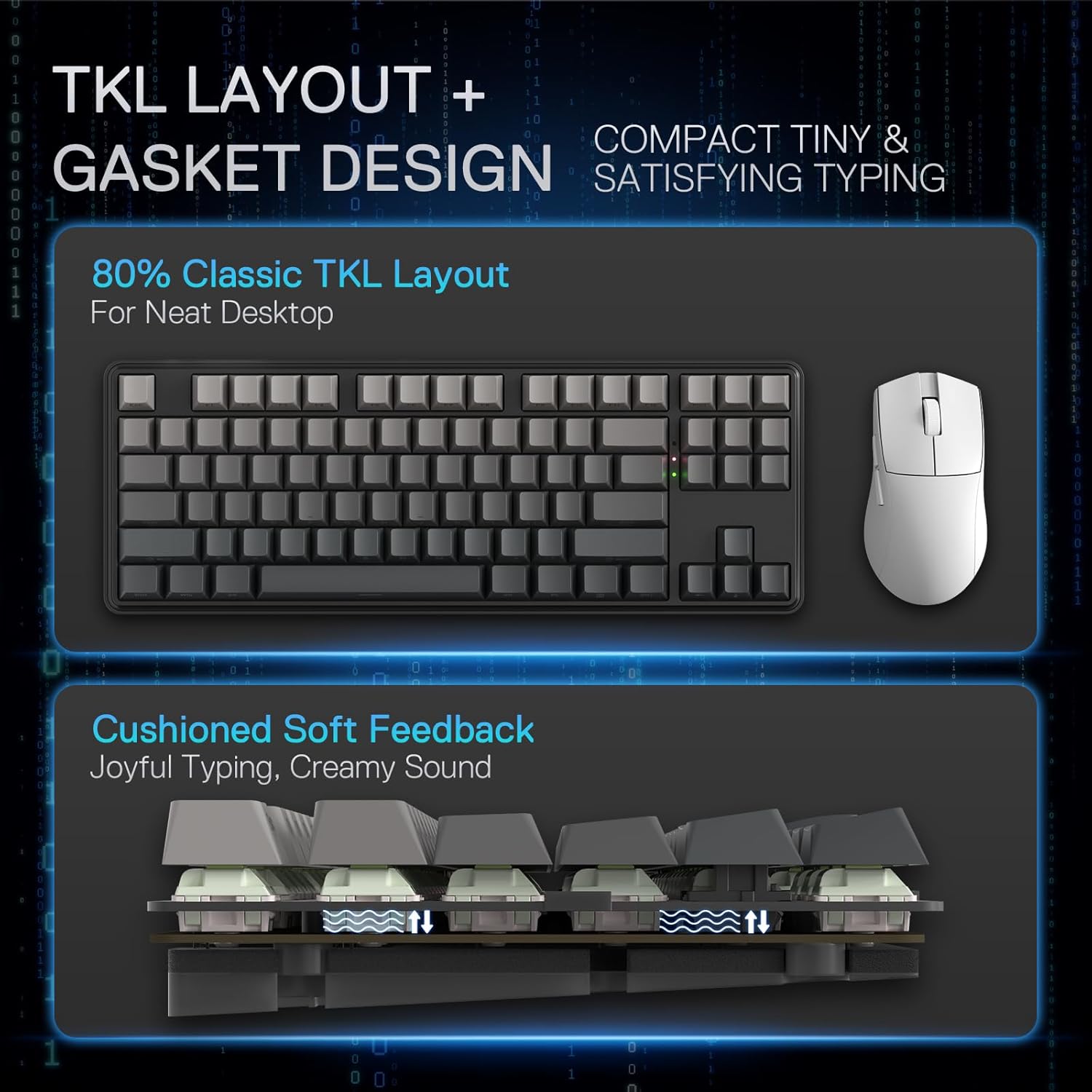 Redragon k707 pro gb 80% gaxet - Gaming Keyboard No Noise avaliação e preço