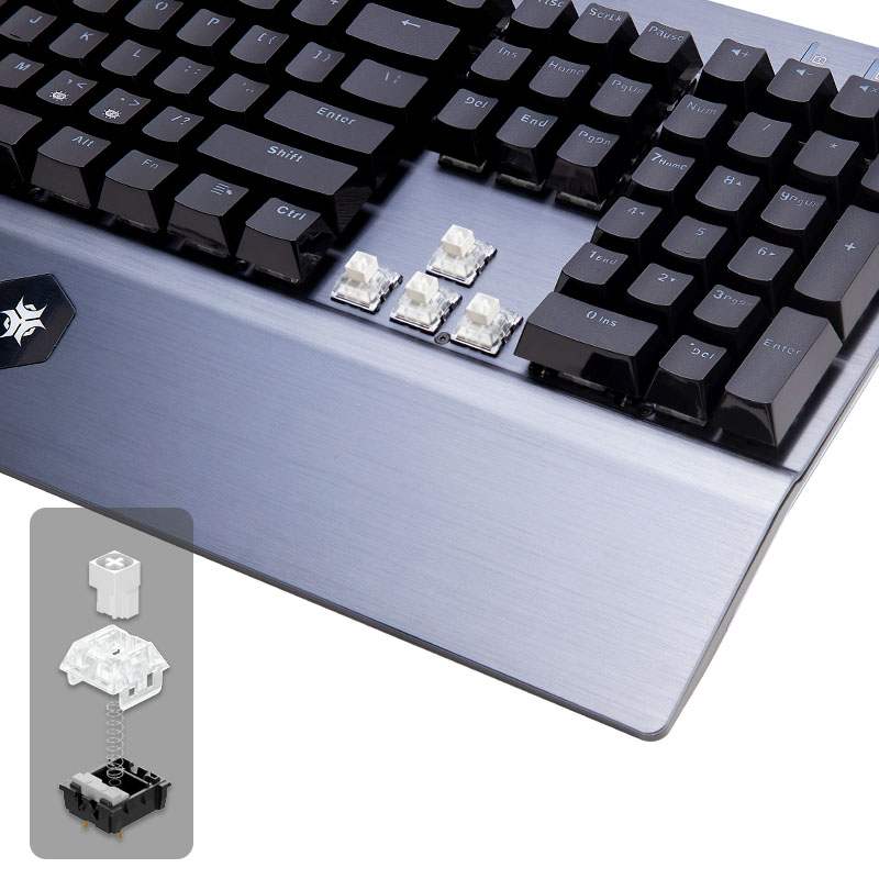 HEXGEARS GK739 Teclado de desi - Keyboard Gaming Blue Switch avaliação e preço