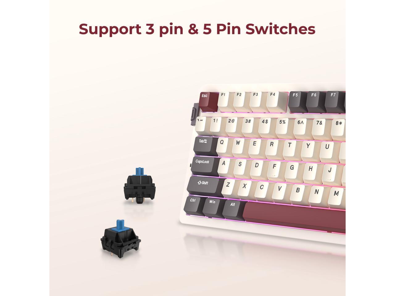 Teclado Mecânico Sem Fio Rosew - Gaming Keyboard Blue avaliação e preço