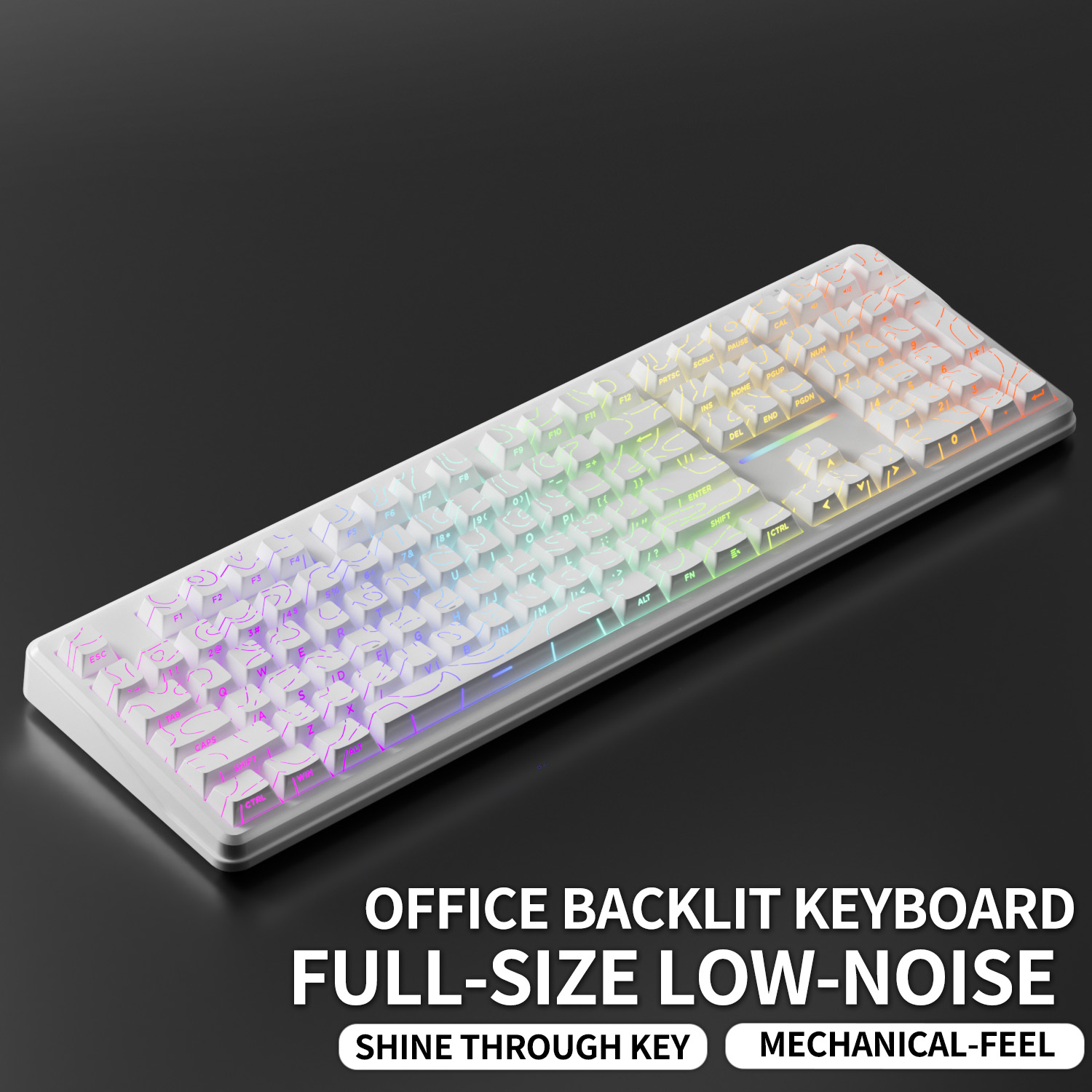 Teclado V108 Pro com Fio e Sem - Gaming Keyboard No Noise avaliação e preço