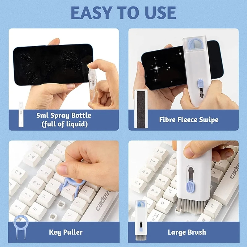 Kit de escova para limpeza de  - Keycap Puller Ring avaliação e preço